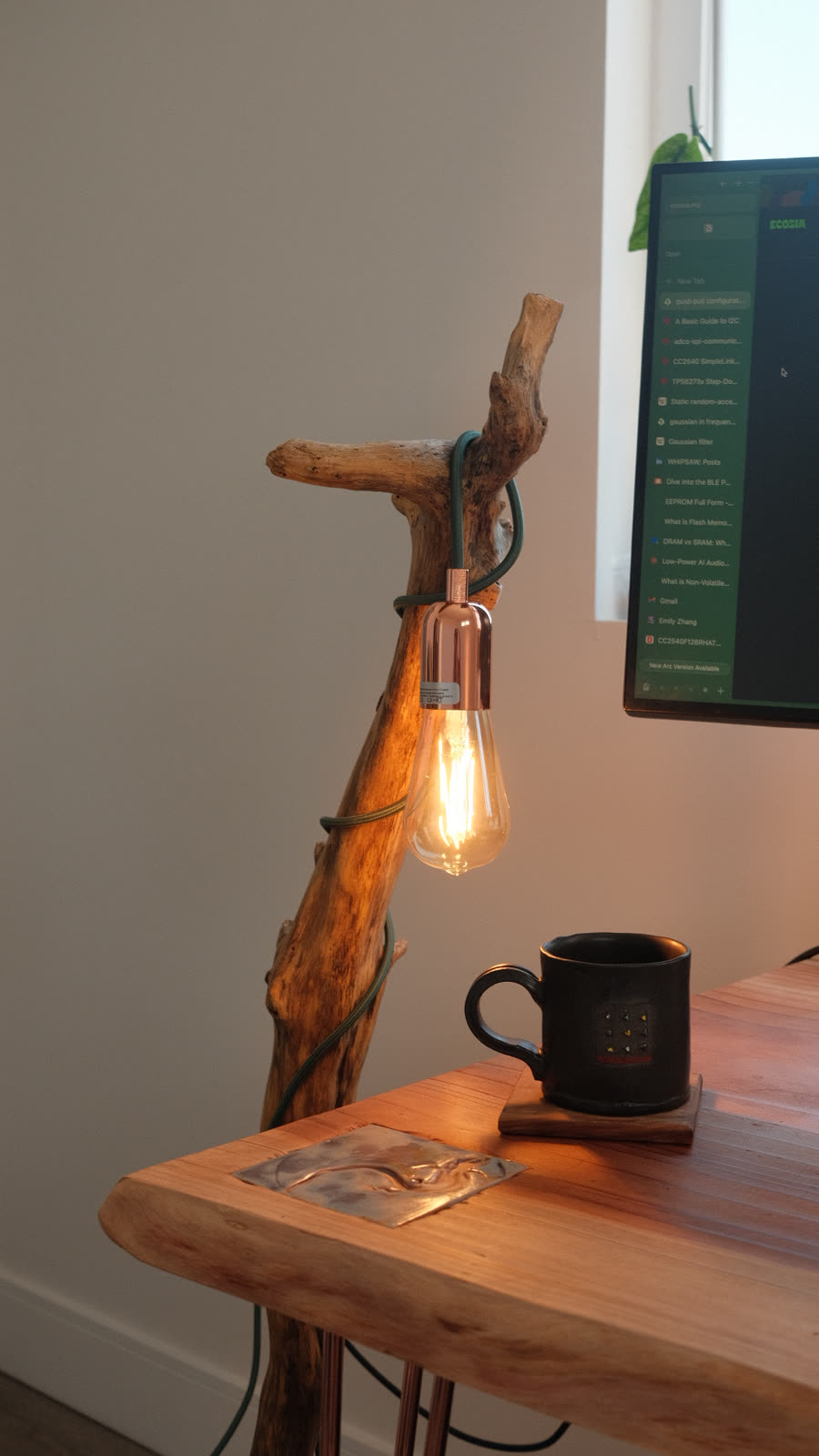 Driftwood lamp