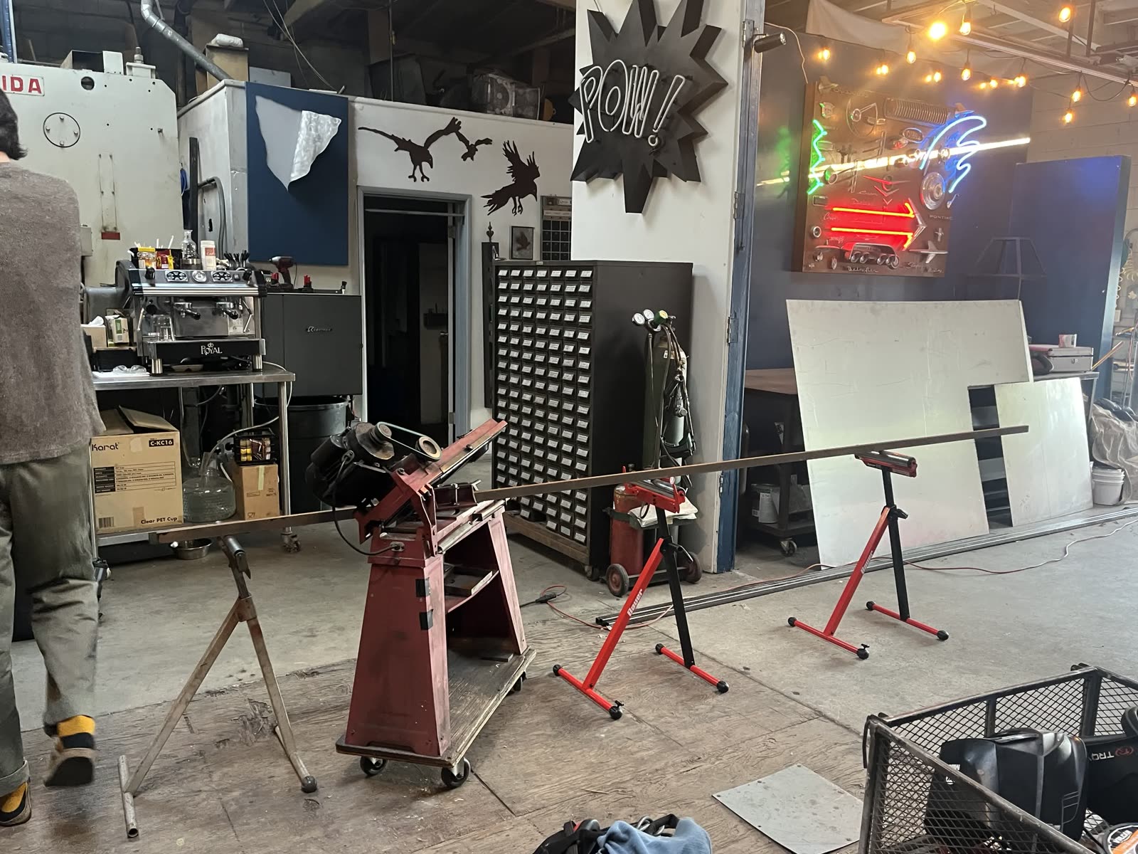 Metalwork tools and material